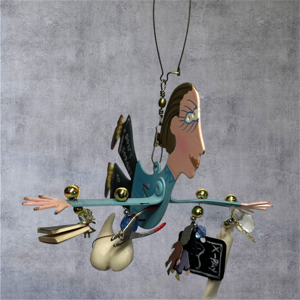 Karen Rossi Dentist Ornament Fanciful Flights Floss Angel